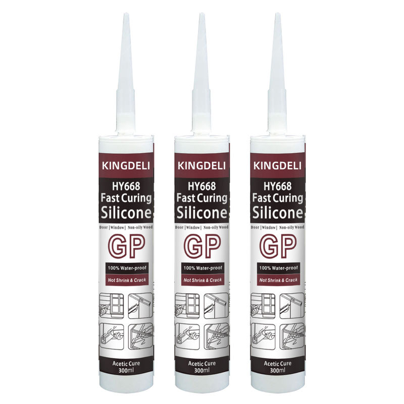 Sealant Silikon Asetat Cepat Kering Warna Transparan Tahan Air