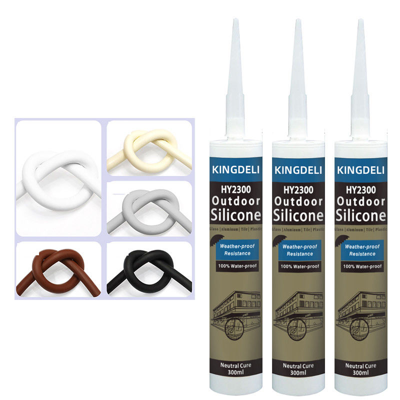 Non Toxic Neutral Silicone Sealant Tube Bukti Jamur Warna Hitam Bening