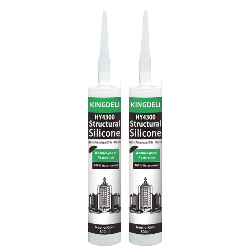 Silicone Sealant Struktural Batu Fleksibel Tahan Air Dengan Warna Abu-abu Hitam Bening