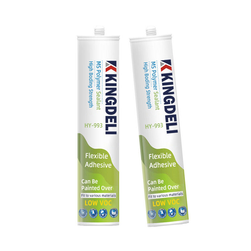 Quick Curing White MS Polymer Sealant Non Korosif Tidak Berbau Untuk Cermin