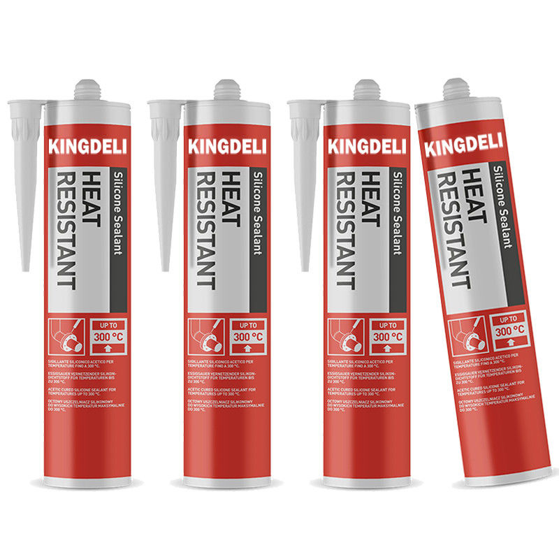 Tujuan Umum Netral Heat Proof Silicone Sealant Tahan Cuaca Warna Abu-abu