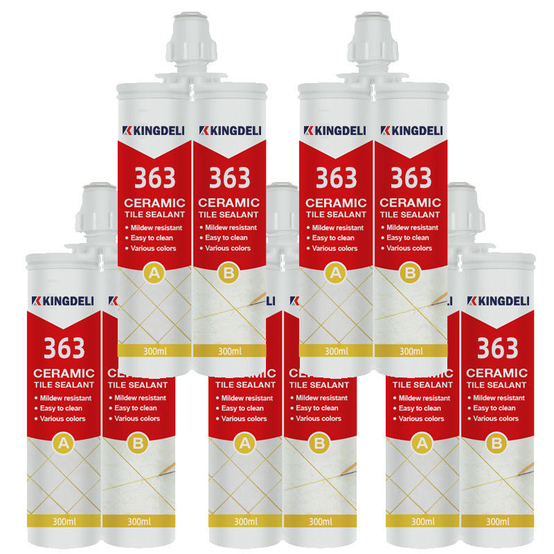 Gold Glitter Dua Bagian Epoxy Sealer Caulk Mildew Proof Untuk Mengisi Celah Ubin