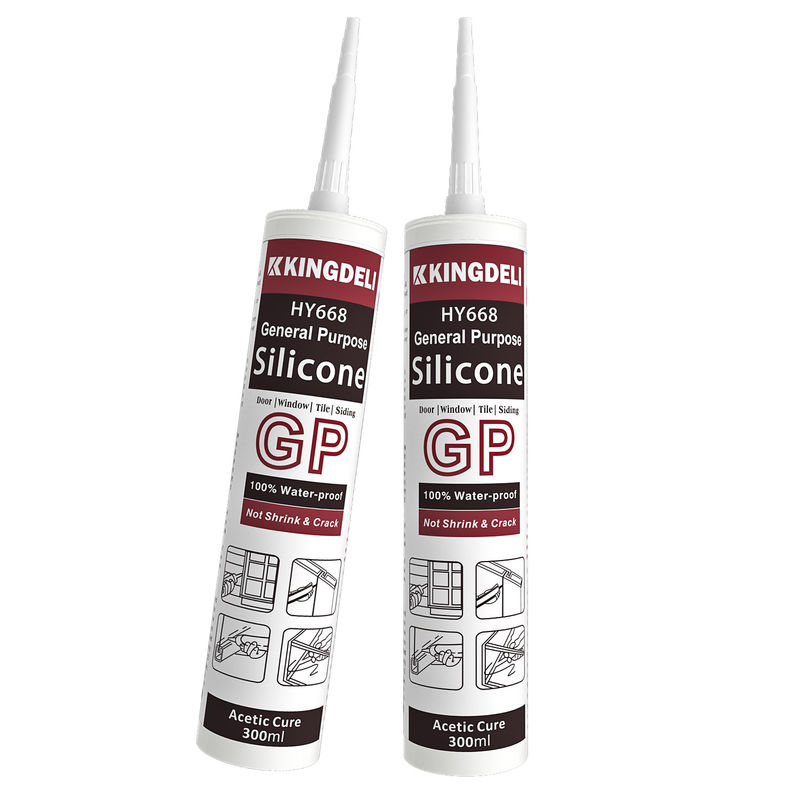 Tidak Bau Perekat Kuat Silicone Sealant 280ml Warna Putih