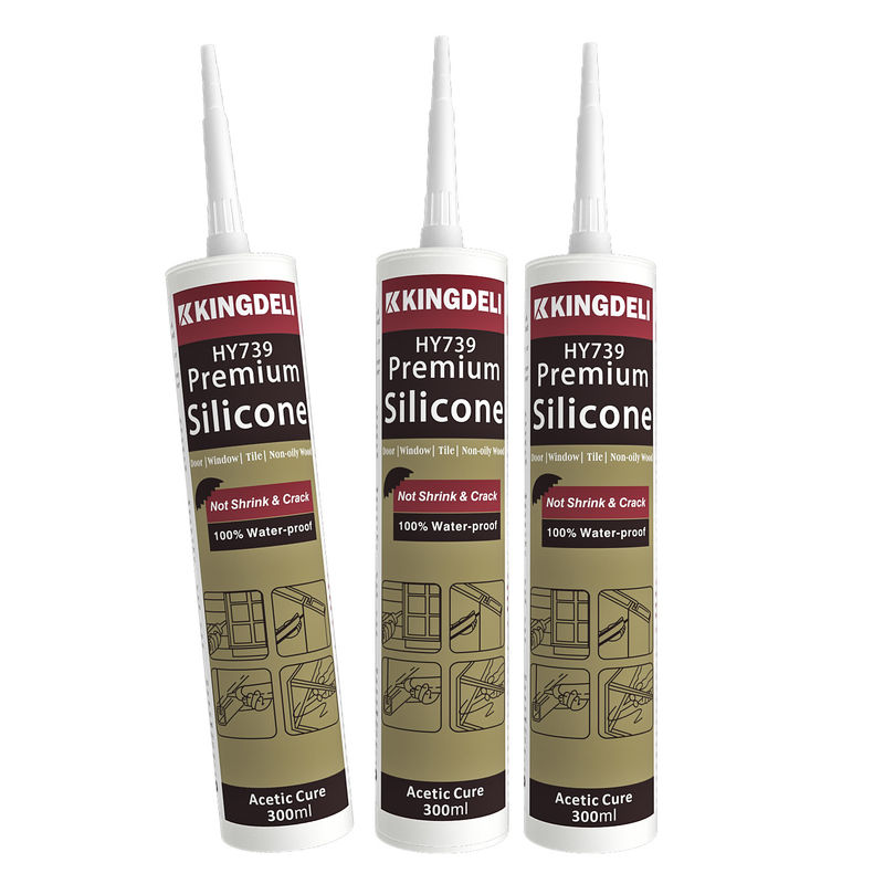 Pengeringan Cepat Warna Waterproof Acetic Tujuan Silicone Sealant Untuk Caulking
